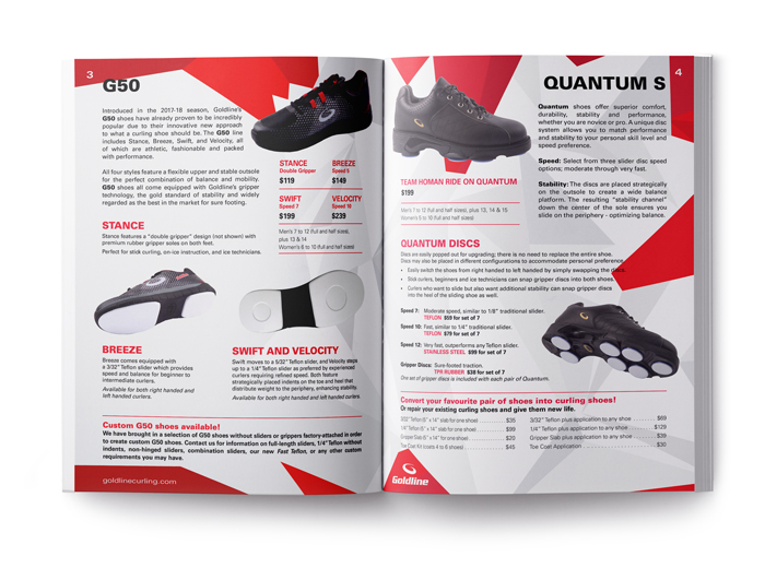 Goldline Curling Supplies  Design & Print • Katika Communications